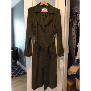 Badgley Mischka Suede Trench Coat